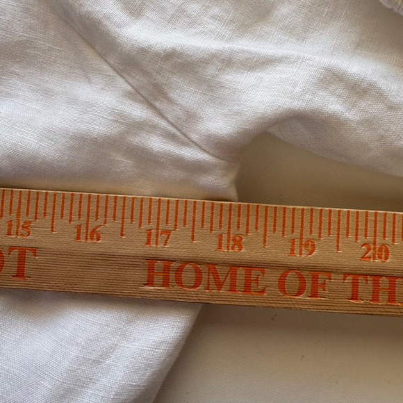 Lilly Pulitzer Dress Womens S White Linen Puff Sleeve Tiered Wrap Mini 013216 - Picture 10 of 11